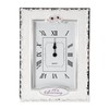 Happy Homewares Traditional 40th Anniversary Clock in White Epoxy with