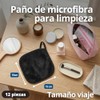 Triko 12 Pads Desmaquillantes Reutilizables de Microfibra con Bolsa de