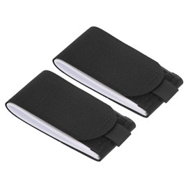 PATIKIL 47cmx5.5cm Ski Strap Fasteners, 2 Pack Adjustable Carrier Strap Ski Wraps Ski Accessories for Skis and Pole, Black