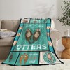 Otter Blanket Soft Cozy Otter Gifts for Otter Lovers Throw