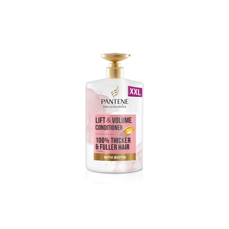 Pantene Lift'N'Volume Thickening Hair Conditioner with Biotin, 1L Pump