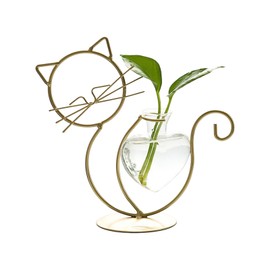Simple Cat Iron Flower Ware Hydroponic Flower Arrangement Vase