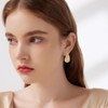 TOFBS Earrings for Women Waterdrop Drop with Diamond Earrings Chunky