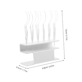 OATIPHO 1 Set Transparent Lash Display Stand with Applicator Sticks for False Eyelashes Eyelash Storage Holder for Beauty Salons Makeup Artists Effortless Application Tidy Organization