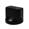 FLEOR 6pcs Black Plastic Guitar Amp Knobs Flat Flush Head