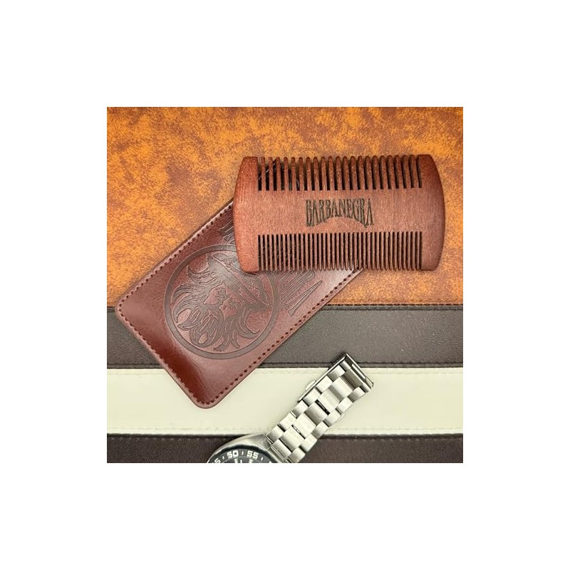 Barbanegra Legendary's Peine de madera para barba y bigote con