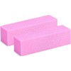 Nailfun 10 x Buffer Sanding Block for Gel Nails (Pink)