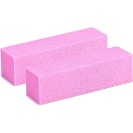 Nailfun 10 x Buffer Sanding Block for Gel Nails (Pink)