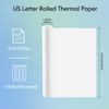 JADENS US Letter Size Quick-Dry Thermal Printer Paper 8.5''x11'', 4