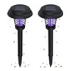 3 Pcs Solar Bug Zappers Outdoor Waterproof LED Solar Mosquito