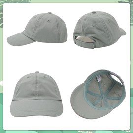 QKURT Kids Baseball Cap, Summer UV Protection Sun Hat Breathable Cotton Cap Trucker Hat for Beach Outdoor Sports for Unisex Boys Girls 2-10 Years Old Green