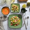 Gibson Elite Soho Lounge 16 Piece Dinnerware Set, Green