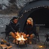 Carbon Steel Brazier Portable Camping Picnic BBQ Charcoal Firewood Brazier
