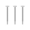 3pcs WB01X10180 Microwave Mounting Bolts, White Nickel Microwave Installation Flat