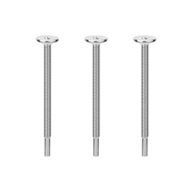 3pcs WB01X10180 Microwave Mounting Bolts, White Nickel Microwave Installation Flat Bolts for GE Microwave Microwave Mounting Bolts Kit