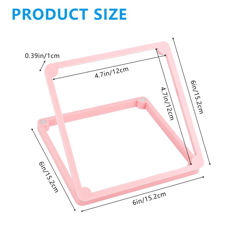 NICENEEDED Cookie Stencil Holder, 4.72x4.72 inch Cookie Stencil Frame Cooking