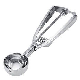 Ice Cream Scoop, Stainless Steel Ice Cream Scooper Professional No-Slip Handle Cookie Scoop Ice Cream Scoop Trigger Cupcake Scoop(4CM)