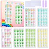 Pack of 240 False Children's Nails, Glue-On Nails for Girls
