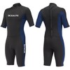 Ocealite Men's 3mm Shorty Wetsuit Neoprene Back Zip Diving Suit