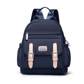 Mini Backpack for Women Cute Fashion Daypack Purse Small Daily Travel Backpack Lightweight Canvas Shoulder Bag (Blue)