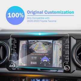 pzswuxie (2 Pack Screen Protector for 2020 2021 2022 2023 Toyota Tacoma 8 Inch HD Anti-Fingerprint 9H Hardness Tempered Glass Protective Film Car Radio Accessories