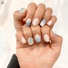 Dara Beauty April Art of the MonthTwo-tone Gra Ribbon Nails❣