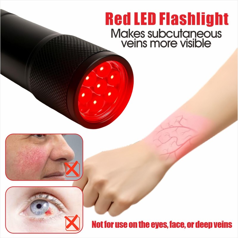 Vein Finder Viewer - Handhold Vein Illumination Detector, LED Flashlight