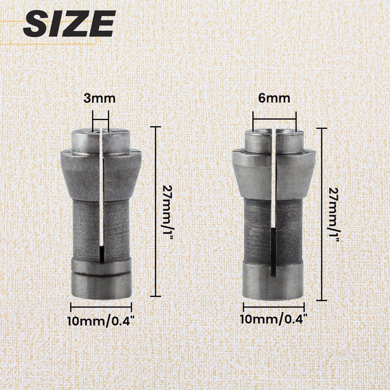 LEONTOOL 4 Pcs Die Grinder Collet Grinding Machine Clamping Collet
