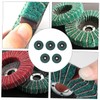 TEHAUX 5pcs Angle Sanding Wheel Cleaning Impeller Clip Green Scouring