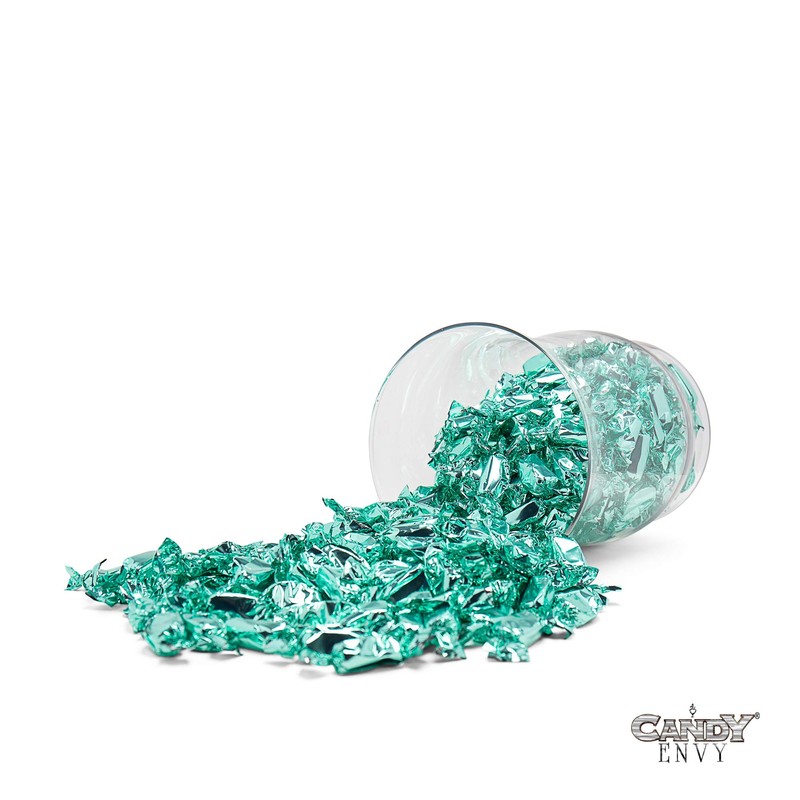 Turquoise Individually Wrapped Caramels - 2 Pound Bag