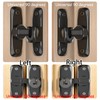 Door Bolt Stainless Steel 90°/180° Sliding Door Lock Black for