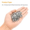 Powlankou 200 Pieces #6 X 1/2'' Phillips Countersunk Flat Head