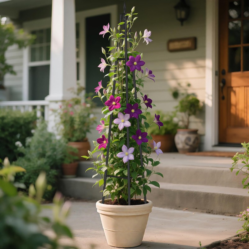Alisisfores 5.2 FT Obelisk Trellis for Climbing Plants,Garden Trellis with