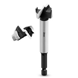 NICAVKIT Professional Forstner Drill Bit 20 mm for Wood, 20 mm Forstner Drill Bit Wood Hole Cutter with Hex Shank, Wood Drill, Pot Drill, Art Drill for Wood