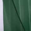 DONREN Dark Emerald Green Sheer Curtains 63 Inch Length for