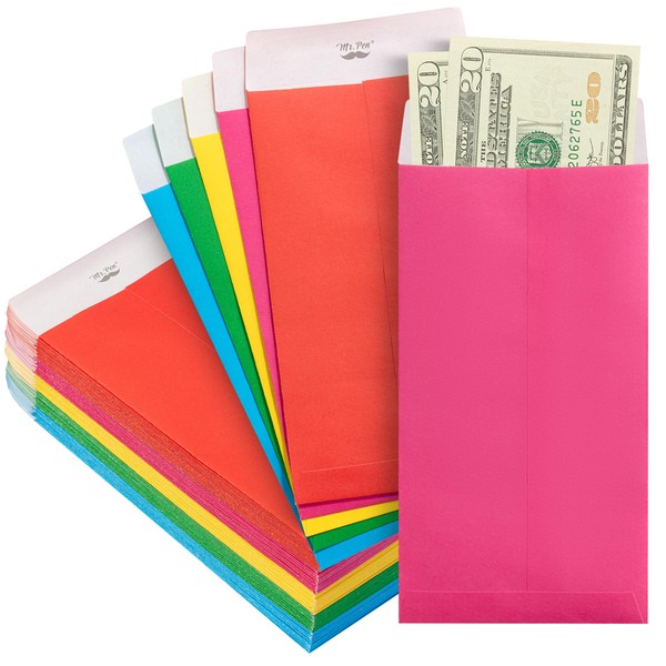 Mr. Pen- Money Envelopes for Cash, 100 Pack, 6.5" x