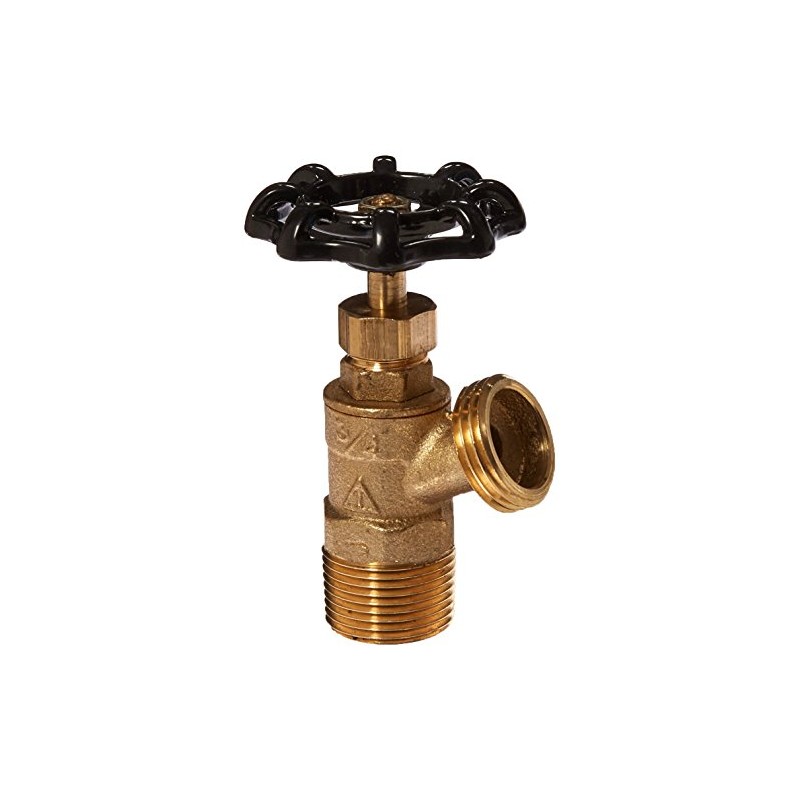 PlumberStop - 3/4 Brass MALE BOILER DRAIN IPS X GARDEN
