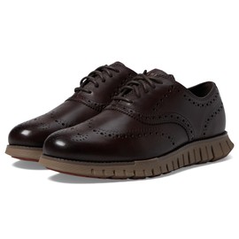 Cole Haan Men's Zerogrand Remastered Wingtip Oxfords, Dark Chocolate/Irish Coffee, 11