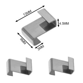 POPOYU Pack of 75 Greenhouse Clips, Clips for Greenhouse, Stainless Steel Greenhouse Clips, W Stainless Steel Replacement Parts for Greenhouse, Greenhouse Panels, Hollow Chamber Panels, Glass House