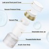 Segbeauty 50ml Airless Pump Bottles Travel,1.7oz Airless Pump Jars Pack