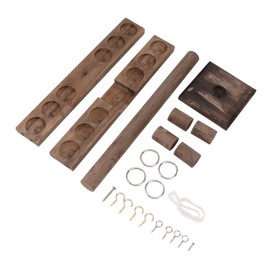 Hook and Ring Game for Four Players Wooden Hooks Fast Paced Interactive Game for Party Bar