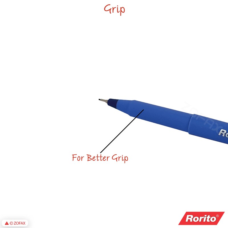 FibrePoint Fineliner Pens, BLUE, Extra Fine Tip (0.5mm), Pack of