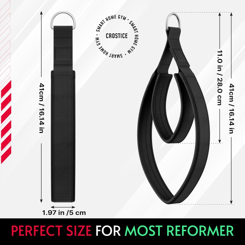 Crostice 2-Pack Pilates Loops Compatible with Tonal Machine, Soft Straps