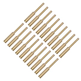 KIMISS 20Pcs Chainsaw Sharpener Burr Grinding Head Rotating File Sharpening Tool Set Kit for 7/32 Inch Wheel & Large Chainsaw Chains (5.5mm)