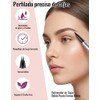 Erinde Líquido Lápiz Doble Punta para Cejas, Resistente al Agua