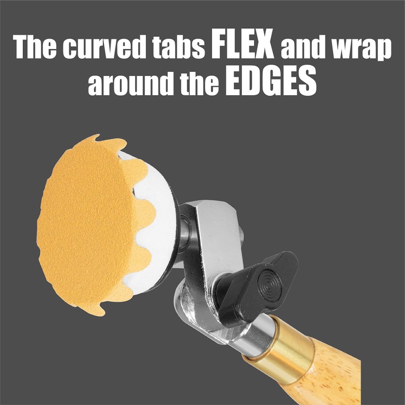 Keystone 2" Diameter Flex Edge Gold Hook and Loop Wavy