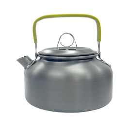 XFGSYXS 0.8L Camping Kettle, Hard-Anodized Aluminum Portable Campfire Kettle for Open Fire, Outdoor Camp Tea Coffee Pot for Stove Top, Backpacking, Hiking, Picnic and Traveling