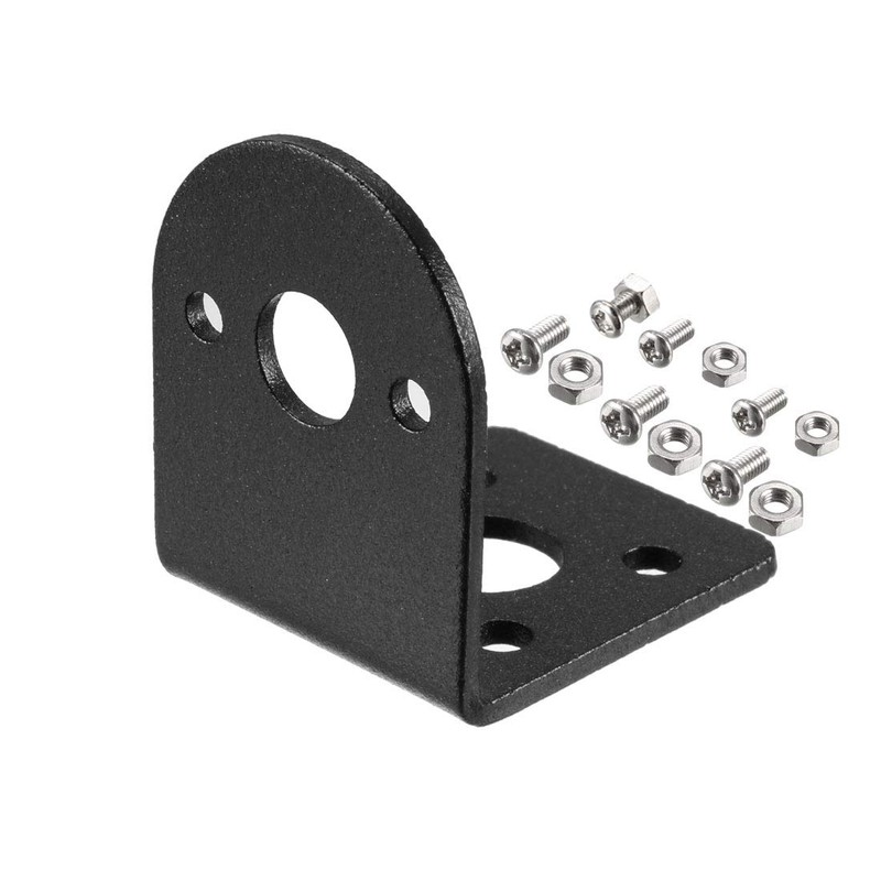 sourcing map L-Shape Mounting Bracket Gear Reduction Motor Holder for