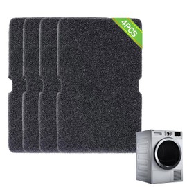 WLHFDC Set of 4 Dryer Filters 2964840100 for Beko/Grundig/Elektra Bregenz/Blomberg/Tumble Dryer, Heat Pump Dryer, Sponge Filter, Filter Sponge, Replacement Part Condenser Dryer, 240 x 150 x 10 mm