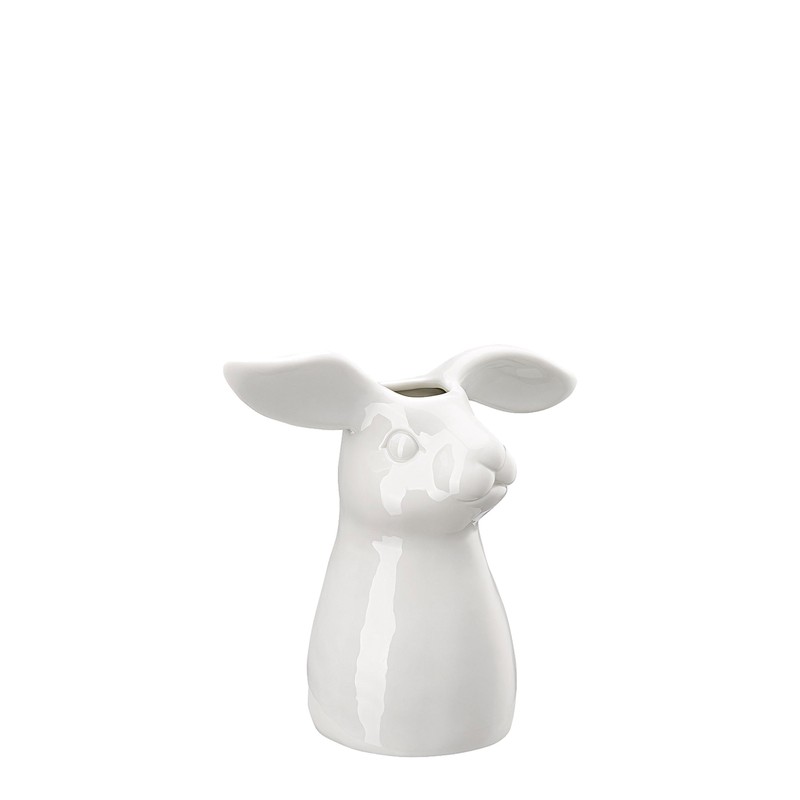 Rabbit Vase White Vase 16 cm